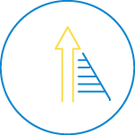 CPG Arrow pointing up in pyramid